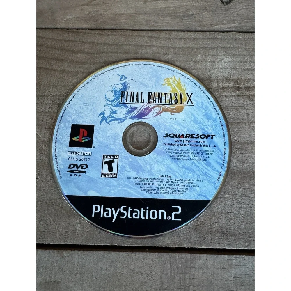Final Fantasy X - PS2 - DISC ONLY  Play Station‎ 2 2001